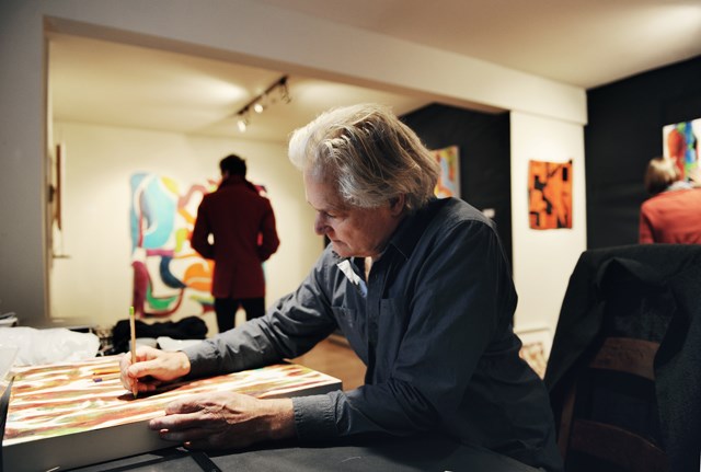 Artist John Dann participated in the Eastside Culture Crawl for the first time this past weekend, joining more than 400 artists who opened their studios and homes to the public. Photograph by: Rebecca Blissett