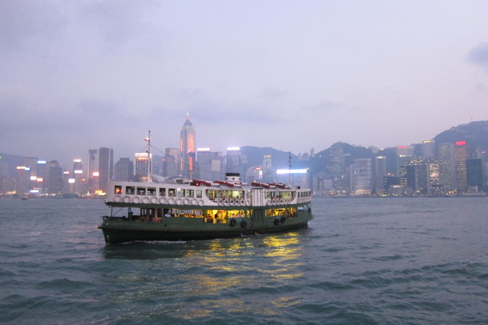 Star Ferry crossing Hong Kong’s Victoria Harbour