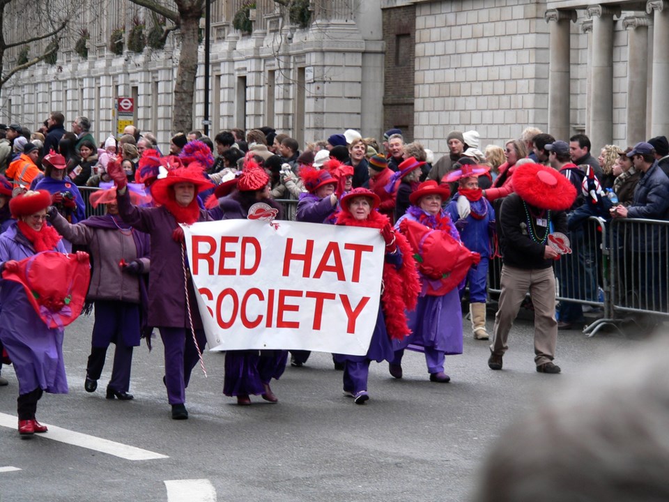 Red Hats Society parade