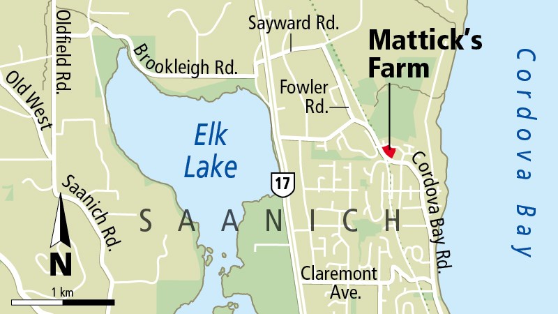 Mattick’s Farm locator map