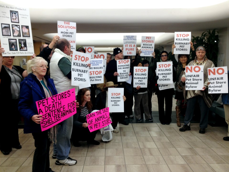 Pet store protests Burnaby