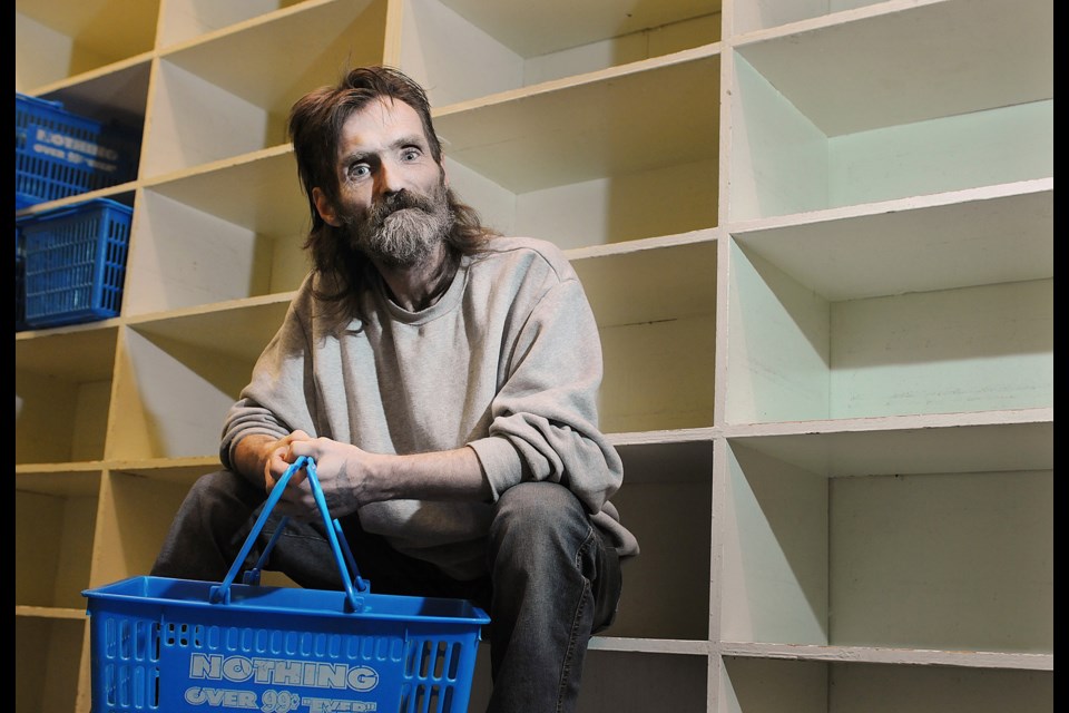 Joe (JP) Smith is both a volunteer and client of AIDS Vancouver’s “grocery store,” which seeks donations heading into the holidays. Photo Dan Toulgoet