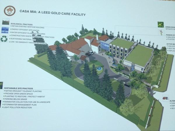 A rendering of the proposed redevelopment of the Casa Mia project at an open house Dec. 4.