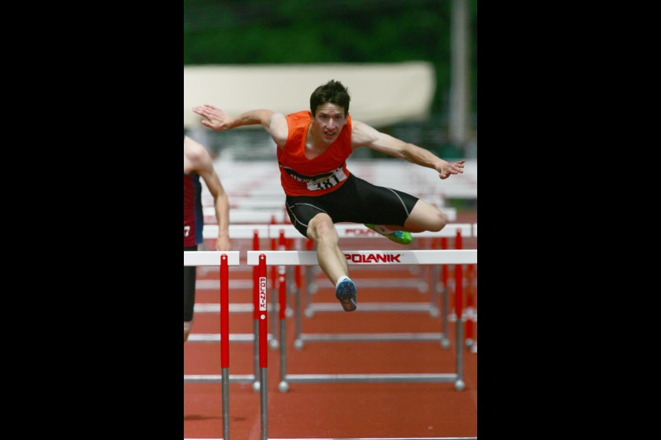 New Westminster's Mihailo Stefanovic was named youth athlete of the year at the B.C. Athletics award banquet on Saturday.