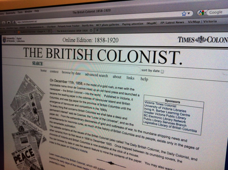 british colonist website