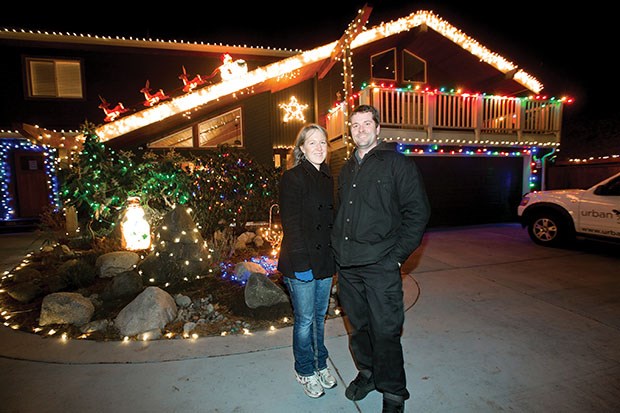 Lindsay and Jason Dault have put together a light display at their home in Tsawwassen.