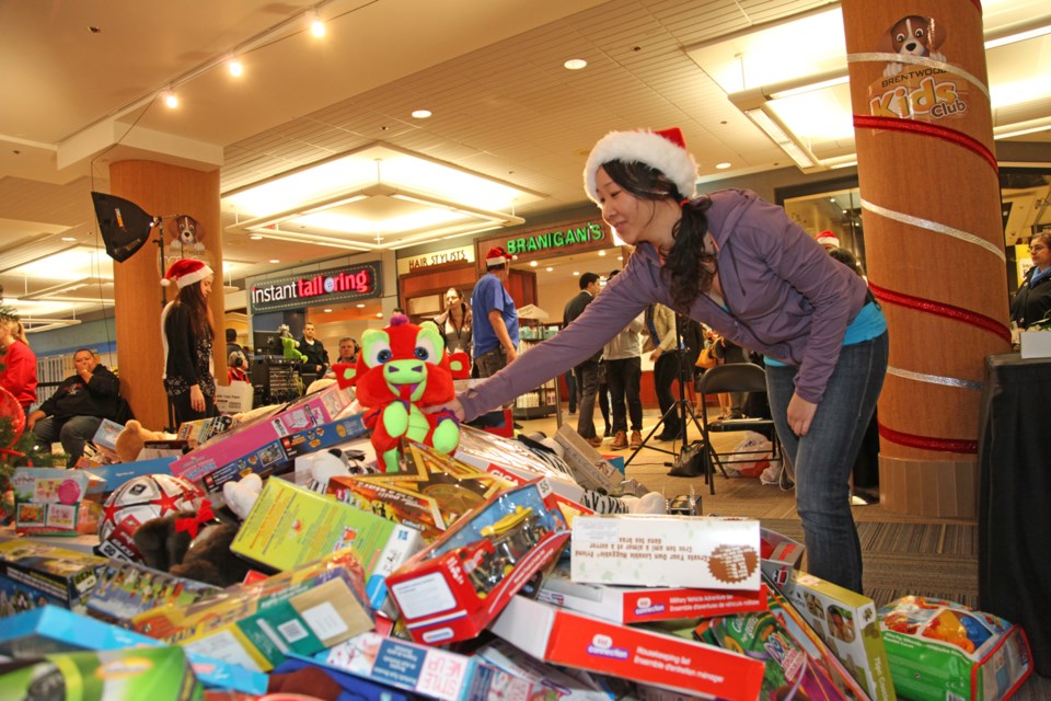 Brentwood Town Centre hosted the Christmas Toy Mountain event on Dec. 12 and 13, collecting $200,000 worth of toys for families in need.