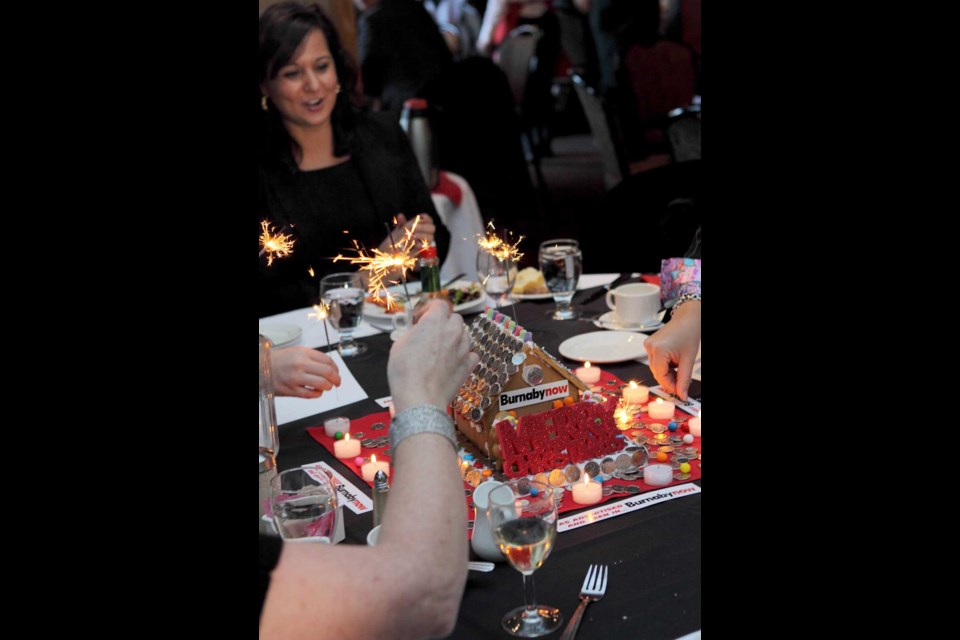 The business community gathered at the SFU Alumni Centre on Burnaby Mountain on Dec. 6 for the annual Burnaby Board of Trade Christmas luncheon, which included the third annual Gingerbread House Competition.