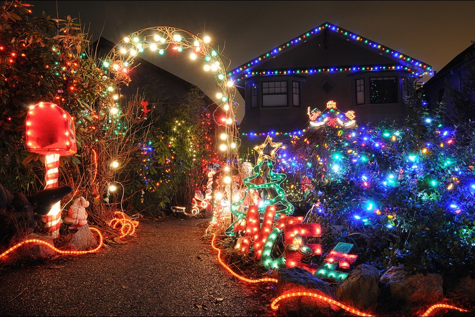 The friendly Christmas lights competition on Trinity Street on the city’s East Side continues until Jan. 5.