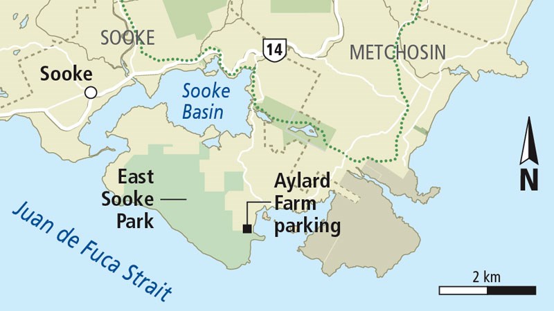 Locator map of East Sooke Park