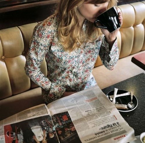 Newspaper and Coffee via pinterest