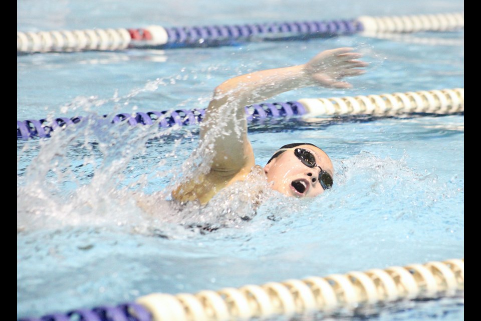 01-12-2014 Hyack, May Li, girls 800 freestyle. Hyack Icebreaker Classic meet at the Canada Games Pool. photo Jason Lang