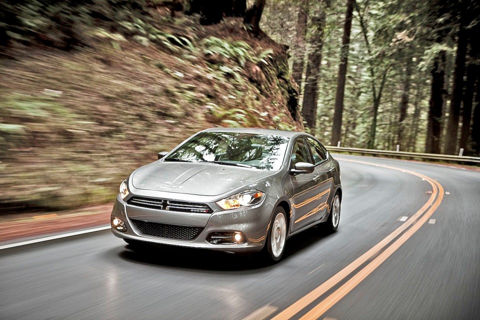 The new Dodge Dart boasts a sporty exterior and high tech features. submitted photo