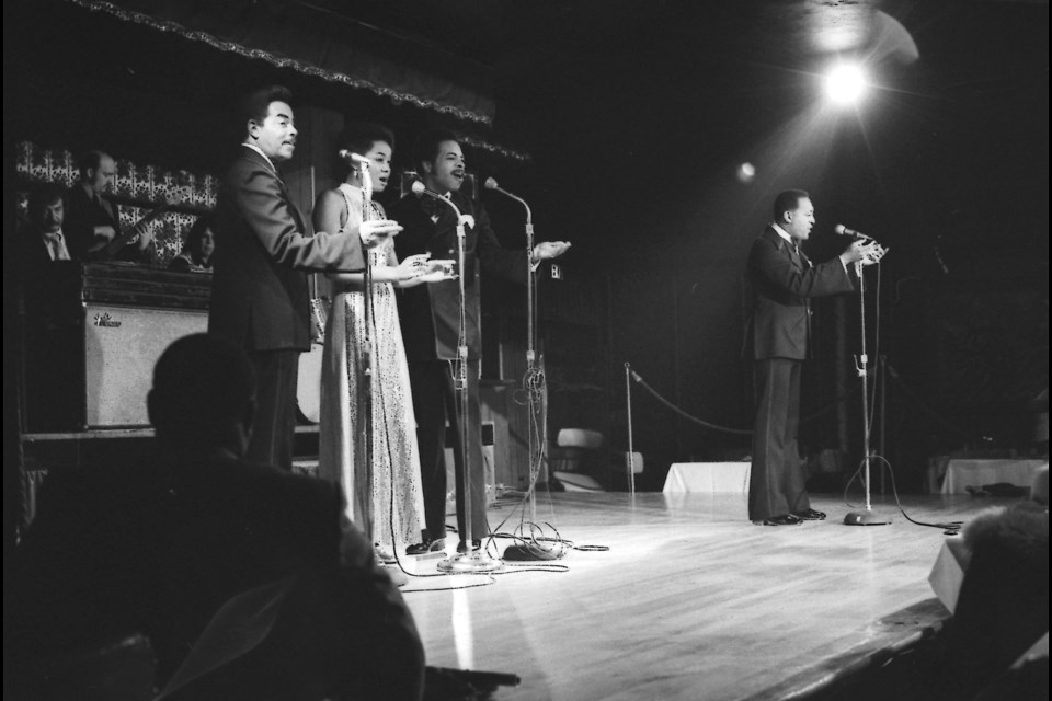 Chinatown's Marco Polo club saw big name acts such as Sly and the Family Stone and the Platters (pictured here performing in 1973) grace its stage.