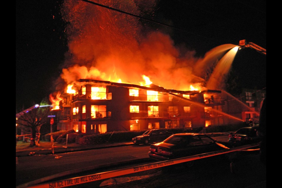 A fire gutted an apartment on Ash Street on Jan. 31, 2014 leaving many without homes. The city's Emergency Support Services activated a reception centre and helped support residents in need of lodging, food and other services.
