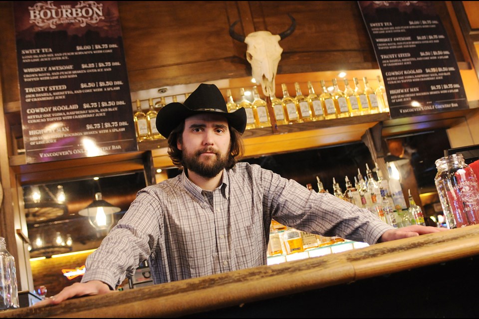 Sebastian Greer helped turn The Bourbon into Vancouver’s only country bar three years ago. Judging by the weekend lineups, it seems to be paying off.
