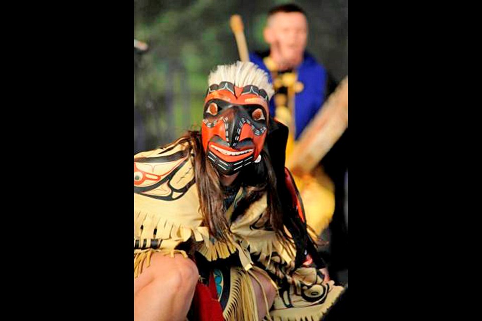 Cultural heritage: Mique'l Dangeli of the Git Hayetsk Dancers. The dancers will be featured in the Talking Stick Festival.