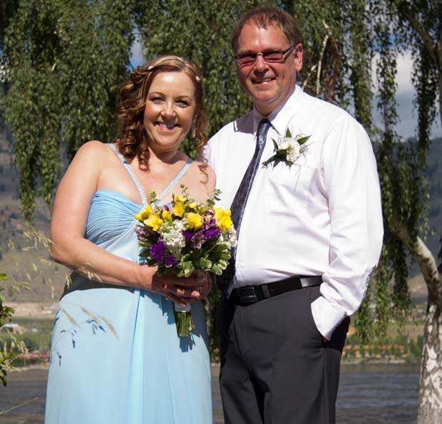 Lori Kininmont and Bob Attfield got married in Osoyoos last June. The pair met on the Internet in late 2008.