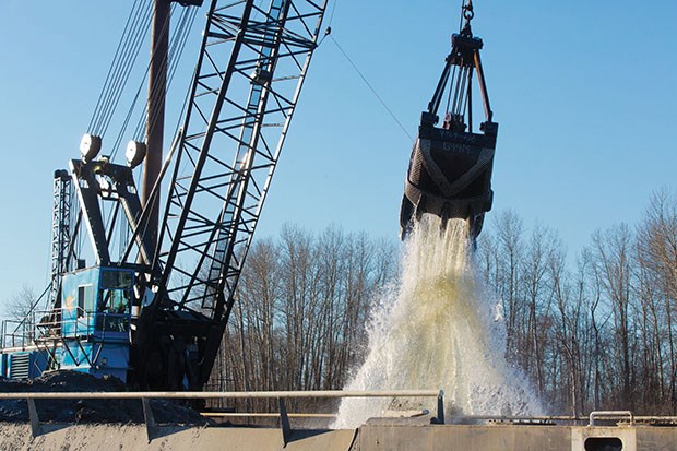 Long-awaited dredging began in the secondary channels of the Fraser River in late January. The $10 million project will continue until November.