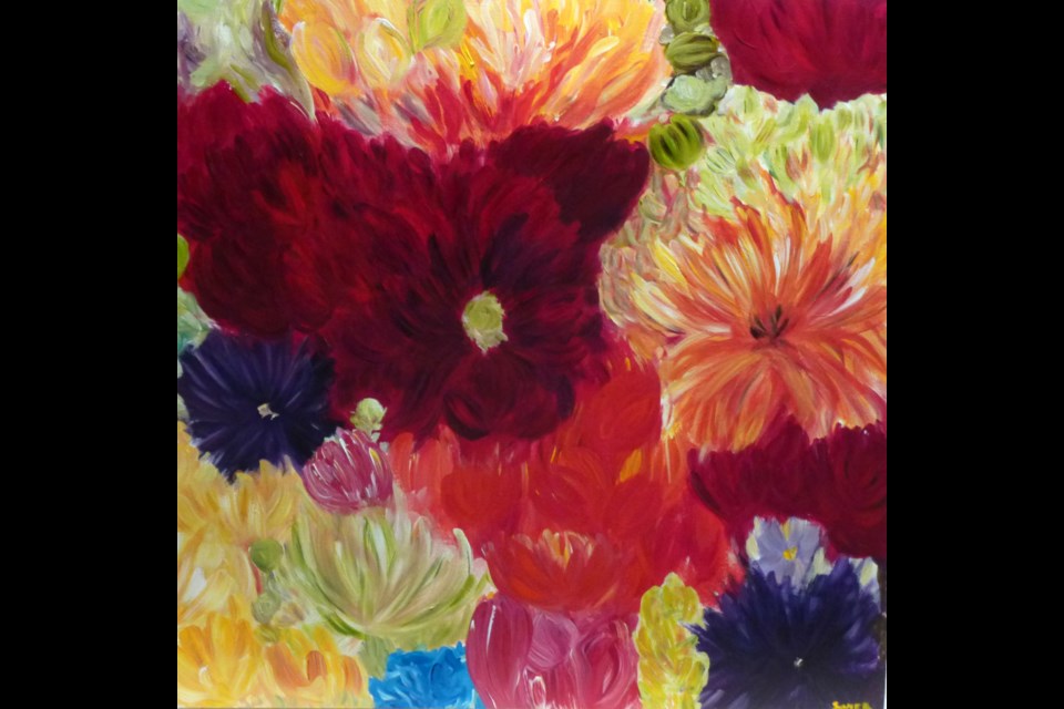 Work by Claire Sower is part of a new exhibition, Life in Colour, at the Burnaby Arts Council's Deer Lake Gallery. It opens March 1 with a reception.