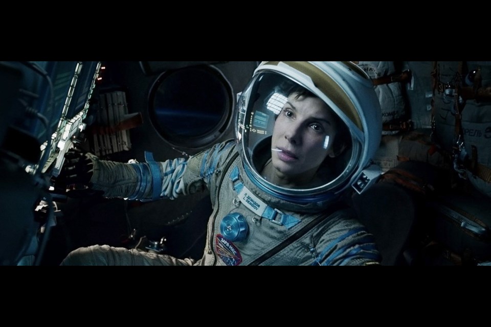 Sandra Bullock in a scene from Gravity, one of the films pegged for top honours at this year&Otilde;s Academy Awards.