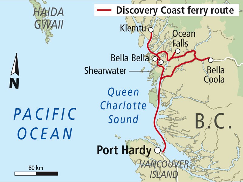 Discovery Coast ferry route