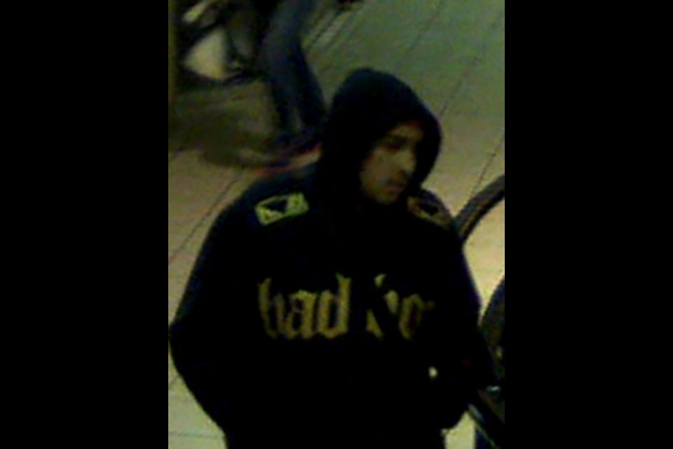New Westminster police are looking to identify this man. Police alleged he and a second man may have committed more than a dozen robberies in the Lower Mainland.