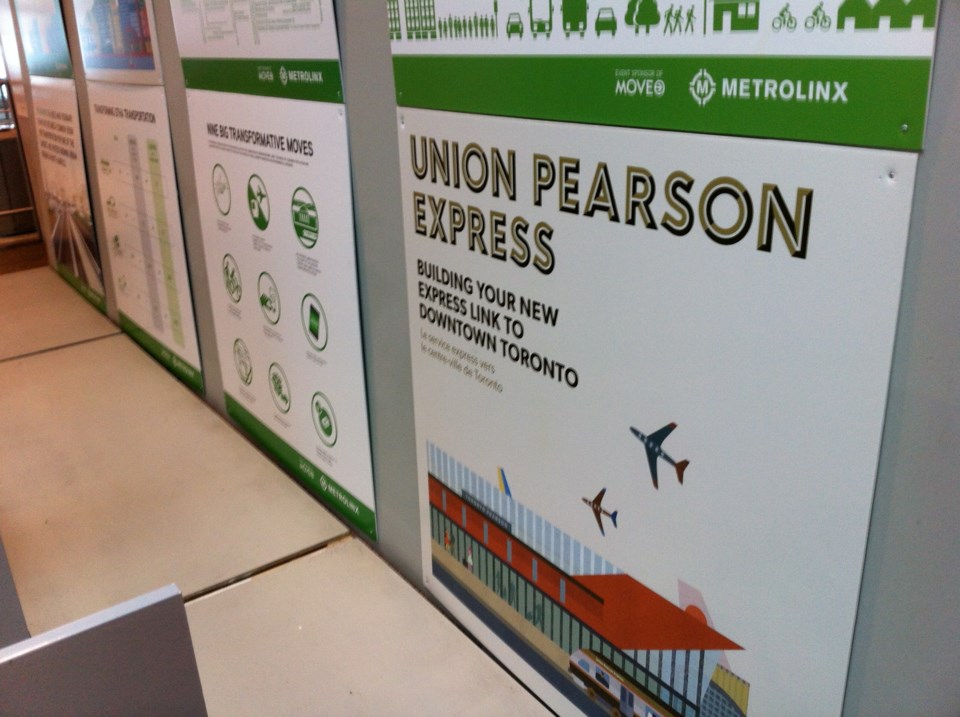 Toronto's Union Pearson Express train service