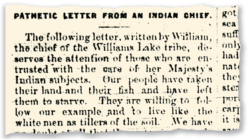 Chief William letter