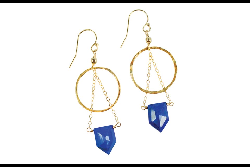 Catching Fire Earrings, Keltie Leanne SS14