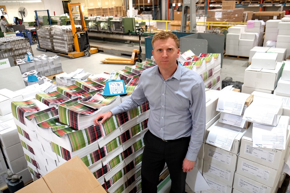 Hemlock Printers president and CEO Richard Kouwenhoven