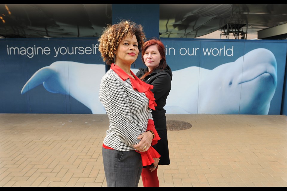 Vision Vancouver Park Board commissioner Sarah Blyth (right) and vice-chair Constance Barnes want to see whales and dolphins phased out at the Vancouver Aquarium. photo Dan Toulgoet