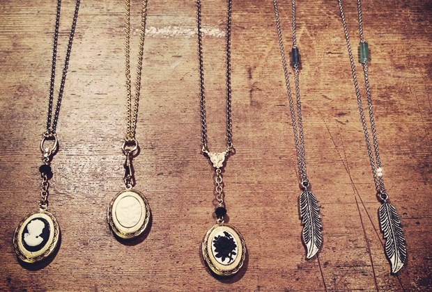 A selection of pendants by Toodlebunny Designs.