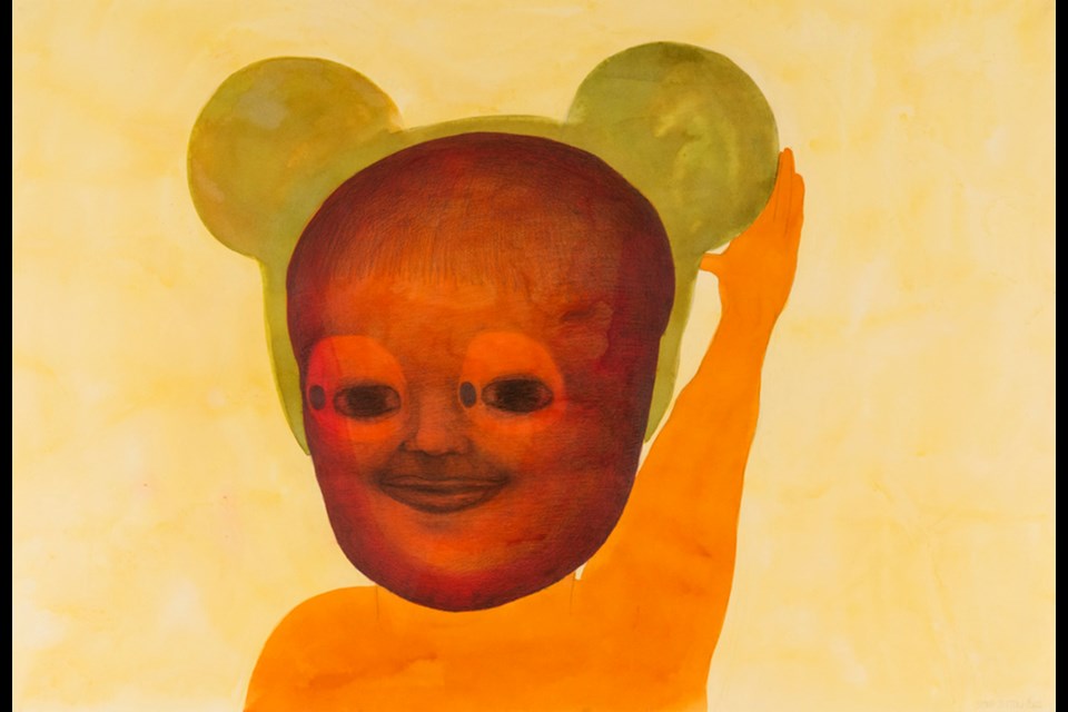 Child, a watercolour and pencil on paper, is part of the new Saskia Jetten exhibition at Burnaby Art Gallery.
