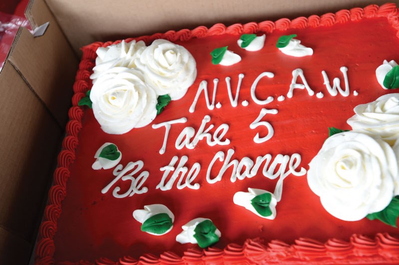 National Victims of Crime Awareness Week cake.
