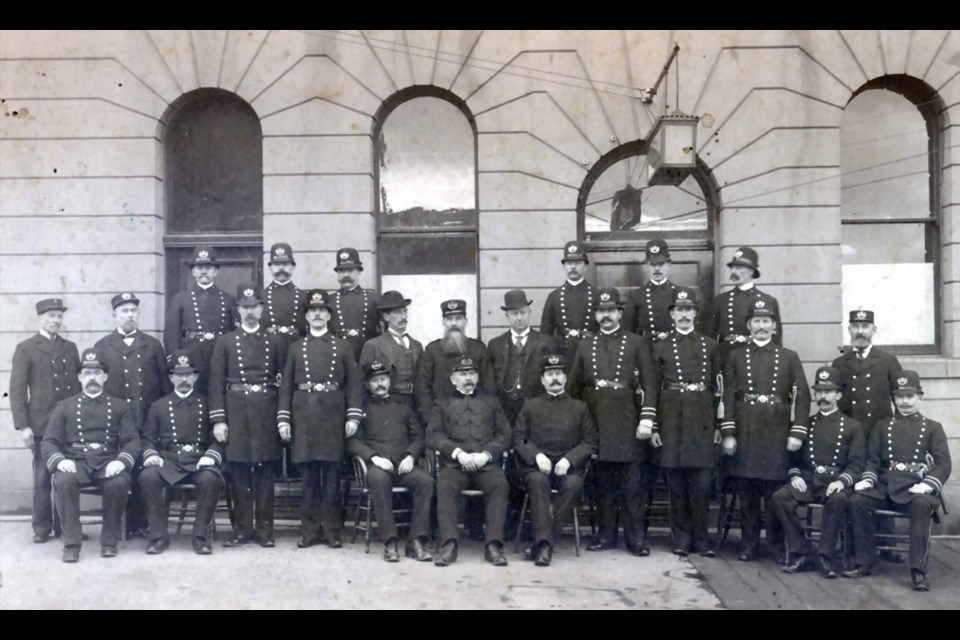 Photo courtesy of Victoria Police Historical Society A Victoria Police Department portrait, circa 1899. A local historian says diving into old police records gives a glimpse into a side of Victoria that is rarely examined.
