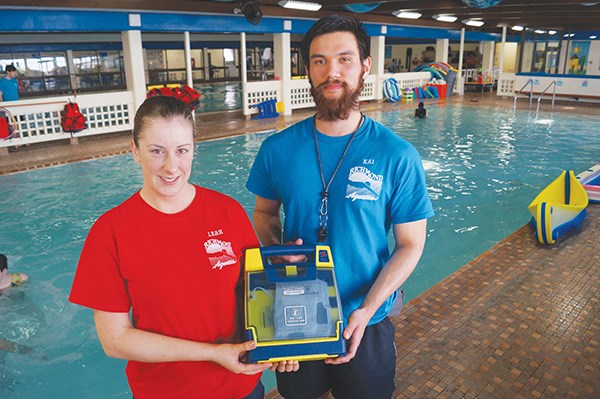 Lifeguards at Minoru pool