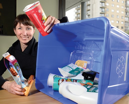 Jenn Meilleur with some new items to be added to the Blue box program in May