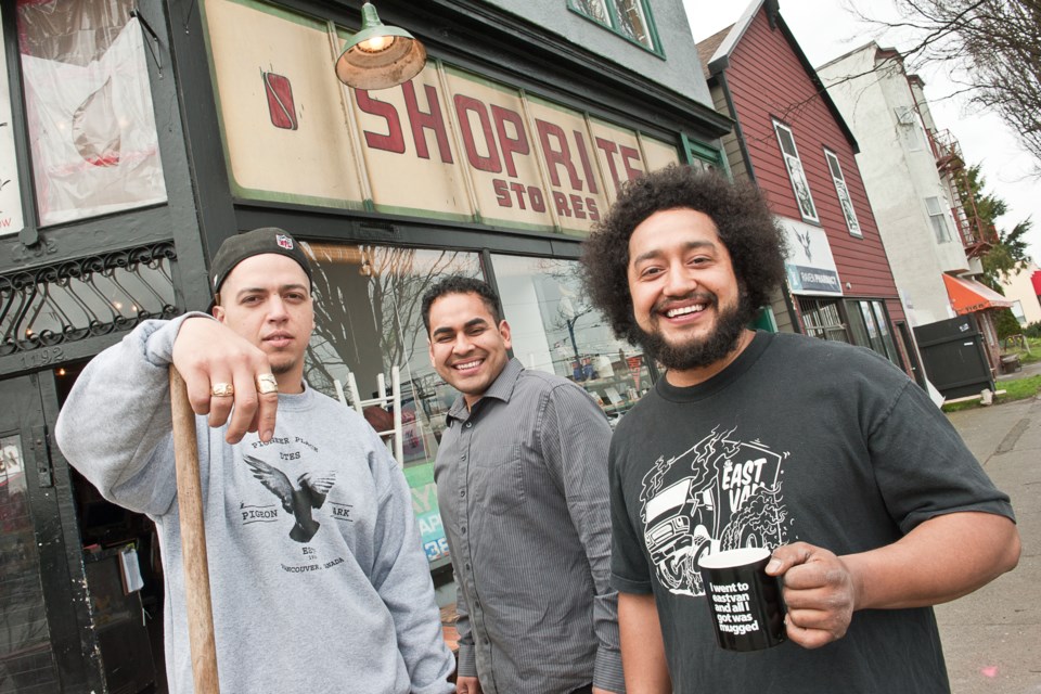 Rob Geary, Will Galvan and his brother Luis have created a haven for Eastside youth and artists out of their Hastings Street clothing store and workshop.