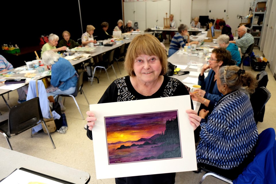 Pat Muss is the president of the Richard Major Art Group, which meets weekly at the Shadbolt Centre.