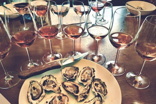 Oysters and rose