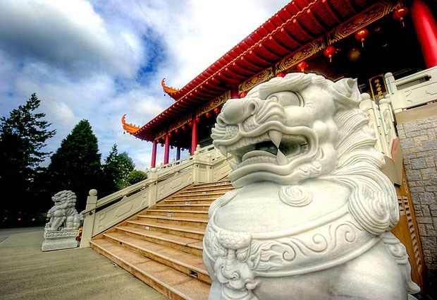 The Lingyen Mountain Temple on No. 5 Road wants to expand into agricultural land in exchange for putting adjacent farmland into the Agricultural Land Reserve