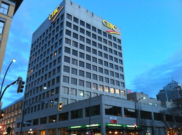 CIBC building in downtown Victoria.