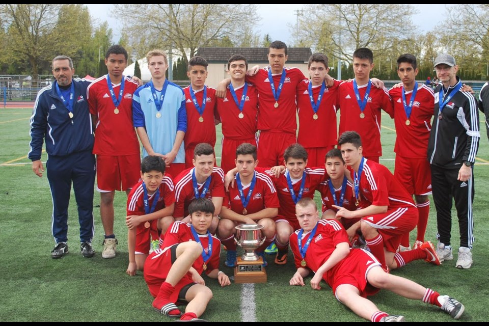 The Burnaby Selects under-16 boys' soccer team won the Coastal A Cup in Richmond last weekend