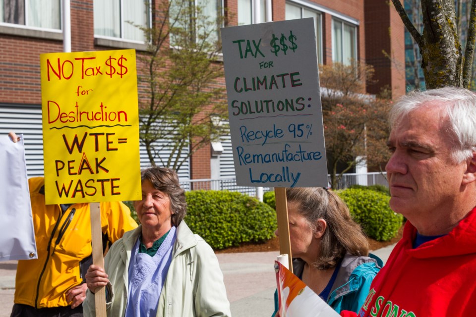 Metro Vancouver incinerator protest in Burnaby