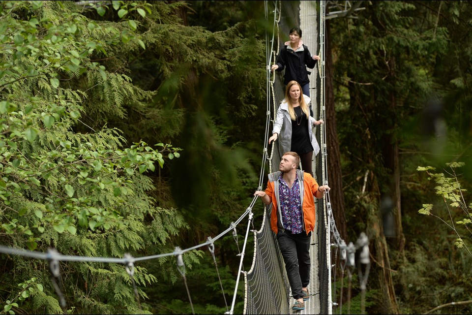 The Greenheart Canopy Walkway is accessible for people of all ages. Photo Dan Toulgoet