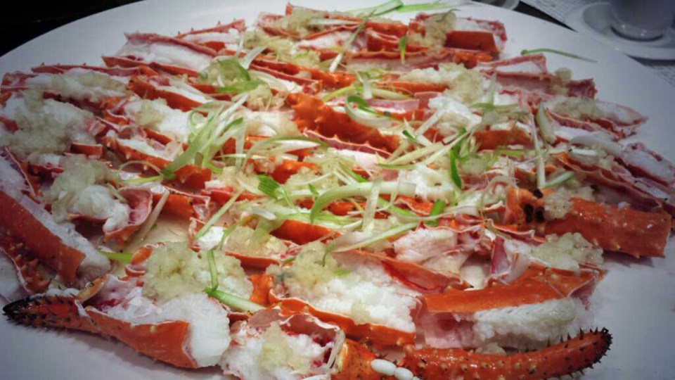 Alaskan king crab legs
