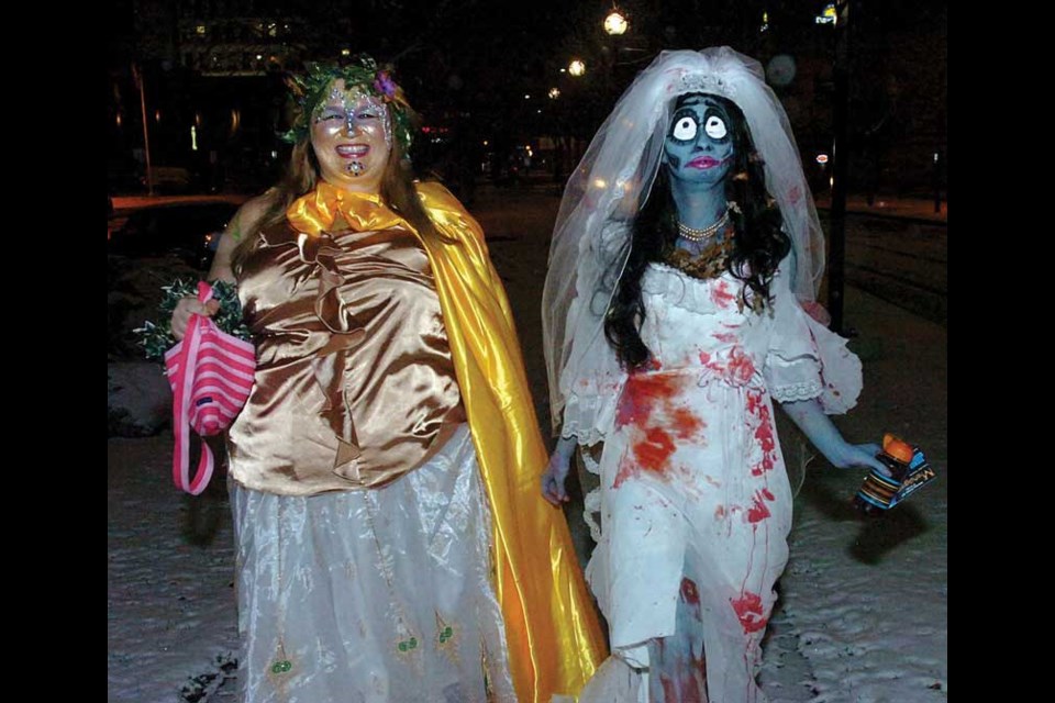 Sheryl Elgie, left, and Emily Bain were happy to join the Menagerie.