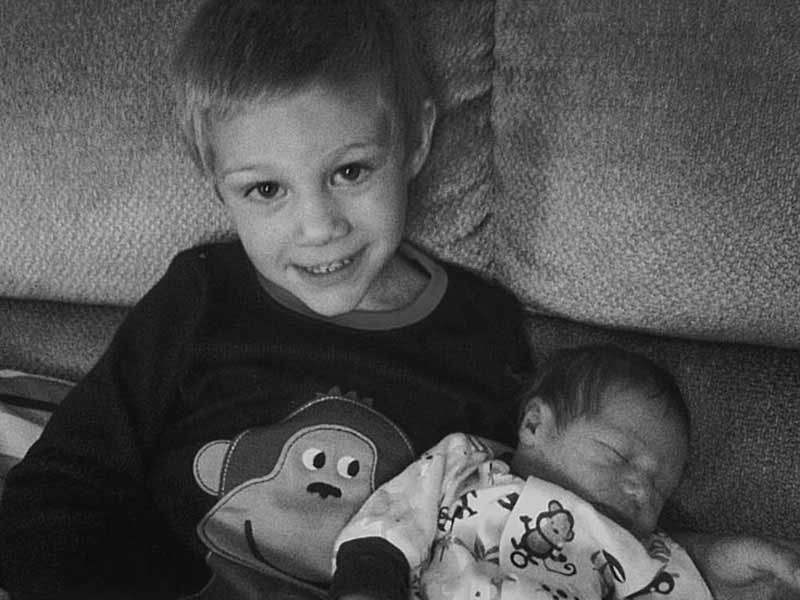 Cole Knechtel is thrilled to announce the birth of his baby brother 
Rhys Kenneth Knechtel 
on August 17, 2012 at 2:29 am, 
6 lbs 7 oz, 18.5 inches.
Proud parents Ken & Erin Knechtel. 
Grandparents Gerry and Pearl Knechtel & Cheryl and Kelly Powell.