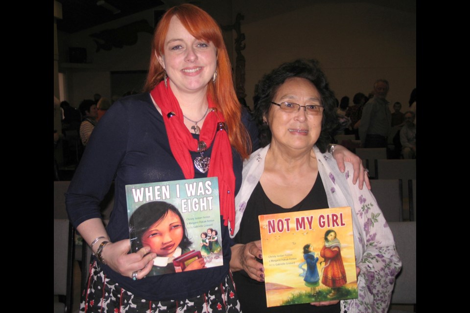 Christy Jordan-Fenton and Margaret Pokiak-Fenton have written down their stories for children, which they shared at the Aboriginal Story Telling Festival on May 1 in Sechelt.